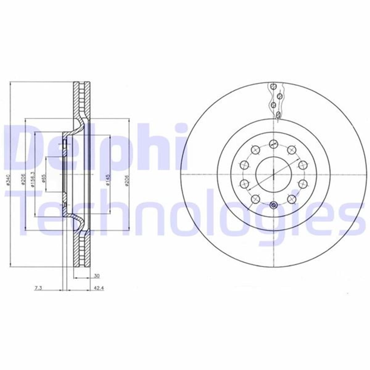 Audi S3 Skoda Kodiaq Volkswagen Arteon Golf Fren Diski Tekli 1K0615301ad-3C0615301c-5Q06153
