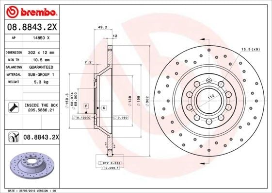 Audi A6 Arka Fren Aynası BREMBO