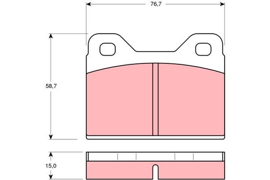 Audi 100 BMW 1500-2000 1502-2002 1600 Ön Arka Aks Disk Balata TRW