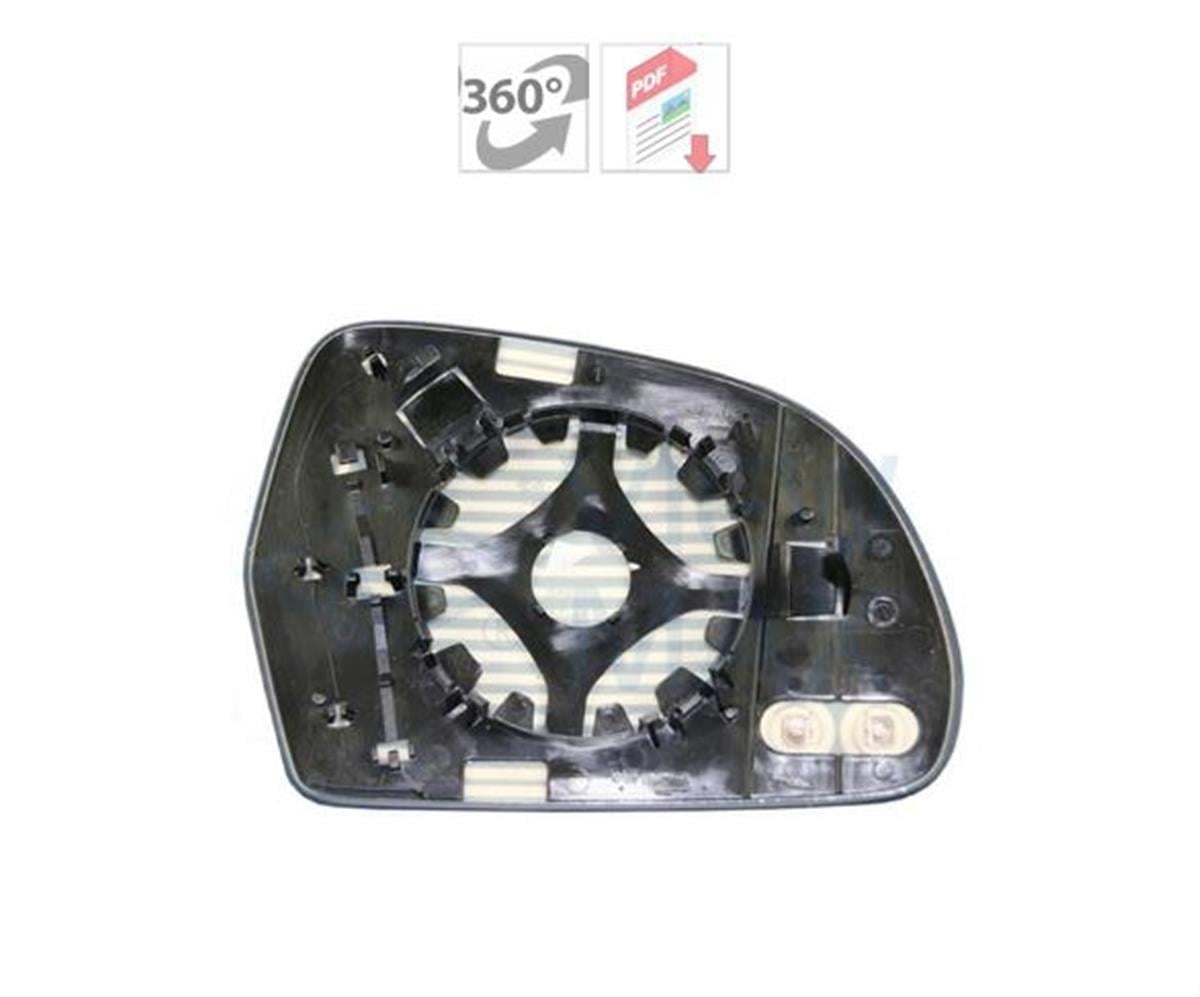 Audi A4 S4 10- Ayna Camı Sol Viewmax