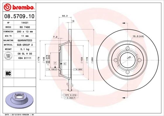 Audi A80 Ön Karbon Fren Aynası BREMBO