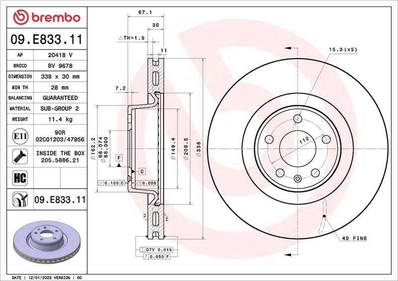 Audi A6 Allroad C8 Fren Diski BREMBO
