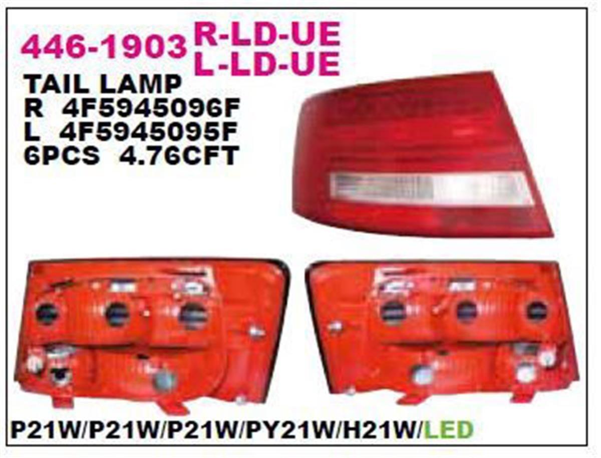 Audi A6 Stop Lambası Dış Sağ Depo (Led'li) 2005-2011 4F5945096n