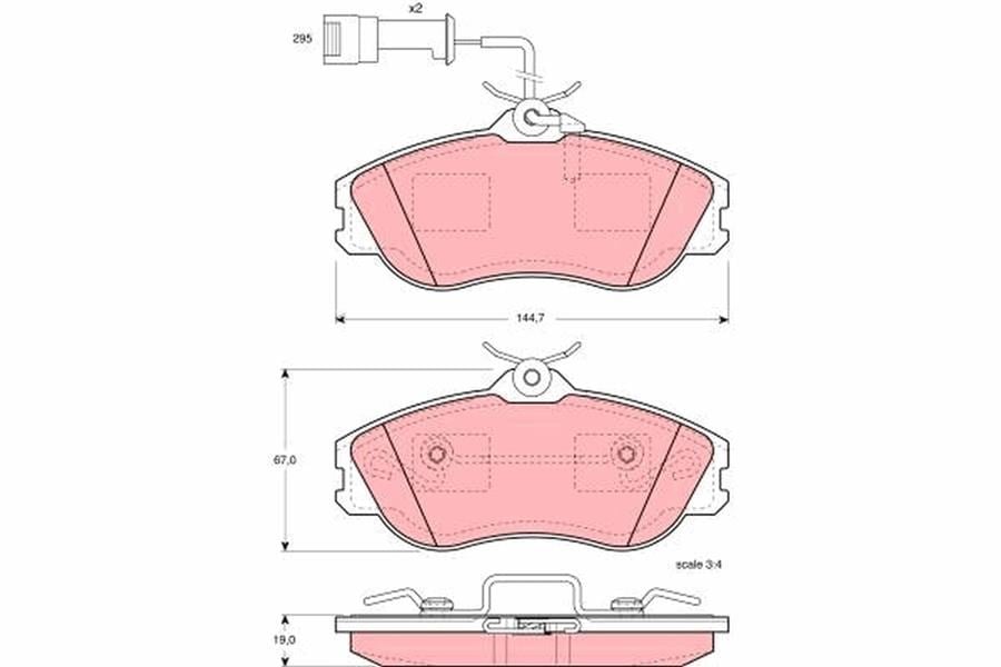 Audi 100 C3 Ön Aks Disk Balatası TRW
