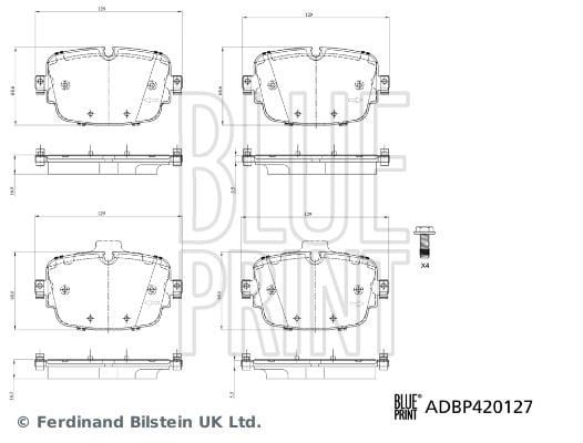 Audi A6 4A2 Fren Balatası Takımı BLUEPRINT