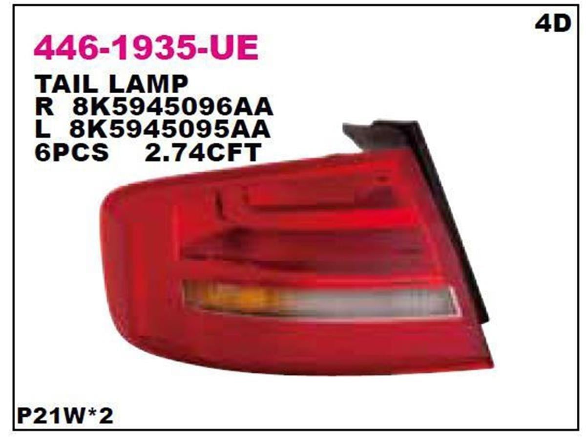 Audi A4 Stop Lambası Dış Sağ Depo (B8 Kasa 2011-2015) 8K5945096aa