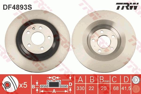 Audi A6 Allroad C6 Arka Aks Fren Diski TRW