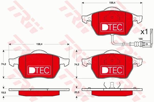 Audi A3 Ön Aks Disk Balatası TRW