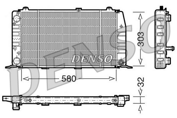 Audi 100 C3 Motor Su Radyatörü DENSO