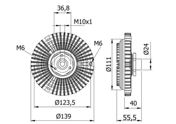 Audi A4 8D2 B5 [94-01] Fan Kavraması MAHLE