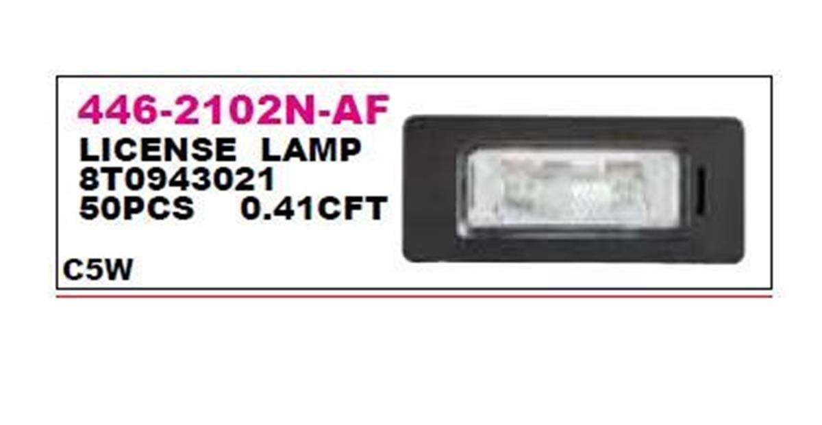 Audi A1 A4 A5 A6 A7 Q5 Plaka Lambası Depo Sol-Sağ 8T0943021