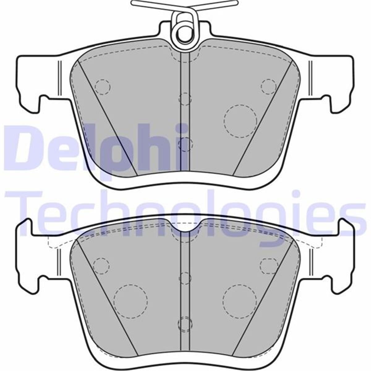 Audi A3 Seat Leon Vw Golf 7 Arka Fren Balatası Delphi 123Mm 2012-
