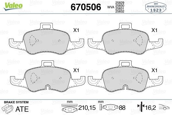 Audi TTS Quattro Ön Disk Fren Balatası VALEO