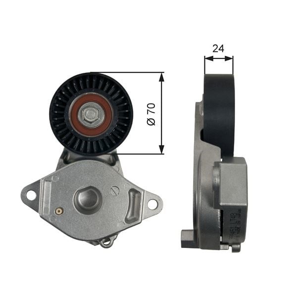 Toyota Auris Corolla Yaris Alternatör Gergi Rulmanı Kütük GATES