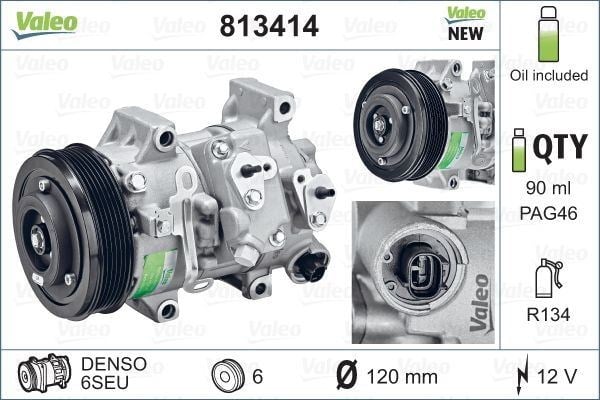 Toyota Auris Klima Kompresörü 1.6L 1ZRFE ZRE151 VALEO