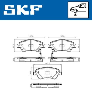 Toyota Auris Ön Fren Balatası SKF