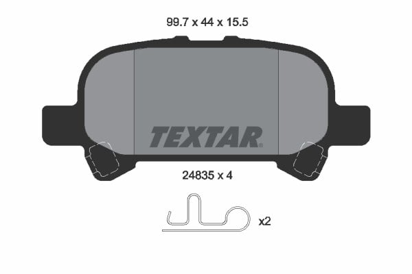 Toyota Avalon Arka Fren Diski TEXTAR