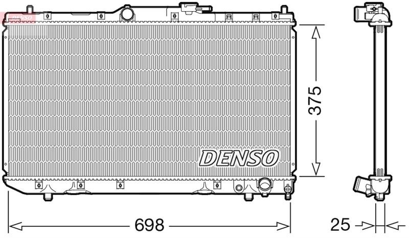 Toyota Avensis Motor Su Radyatörü DENSO