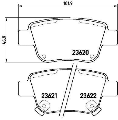 Toyota Avensis Arka Fren Balatası BREMBO