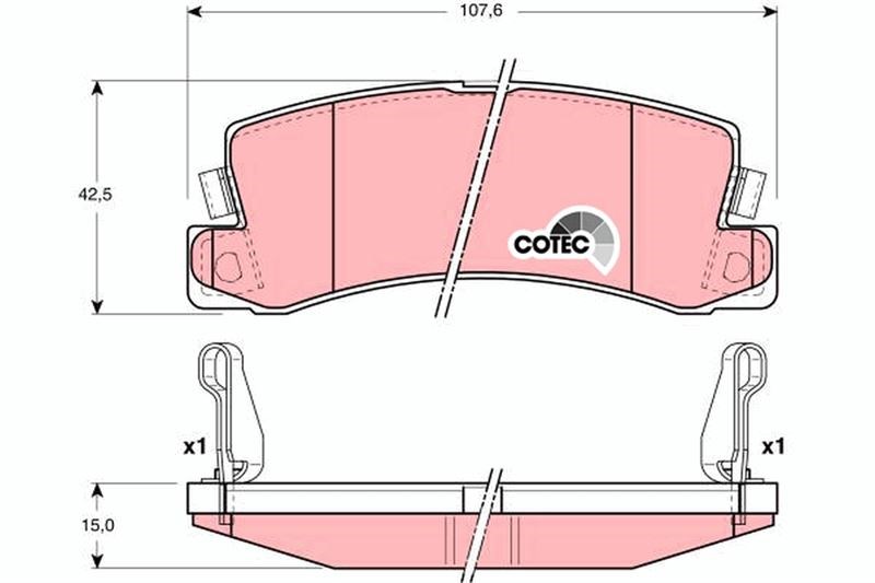 Toyota Avensis Station Wagon Camry Arka Fren Balatası TRW