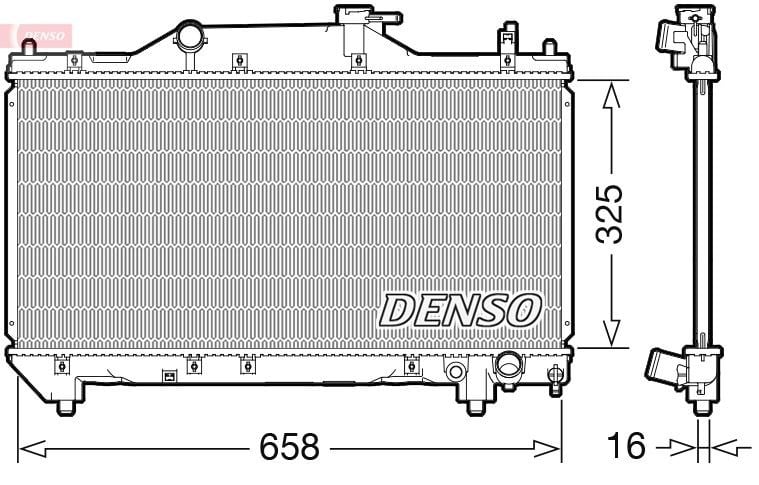 Toyota Avensis 2.0L Motor Su Radyatörü DENSO