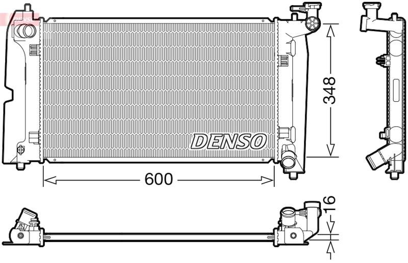Toyota Avensis Motor Su Radyatörü DENSO