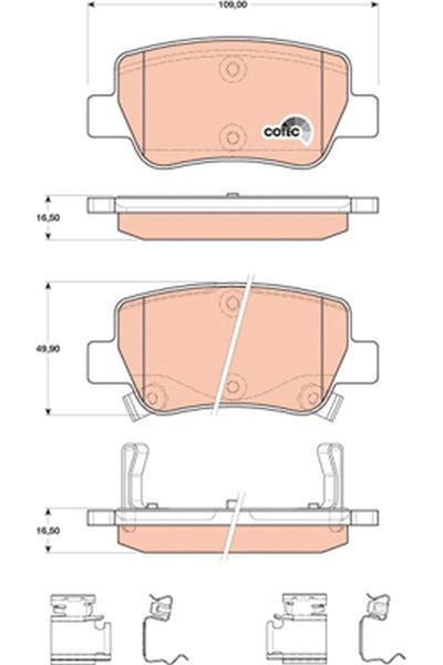 Toyota Avensis Arka Fren Balatası TRW