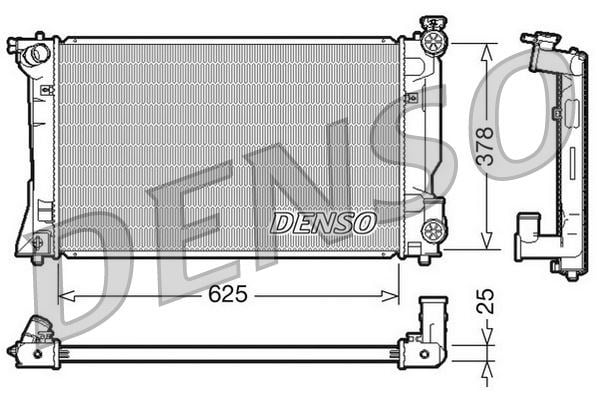 Toyota Avensis Motor Su Radyatörü DENSO