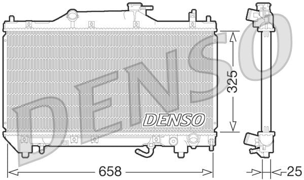 Toyota Avensis Motor Su Radyatörü DENSO