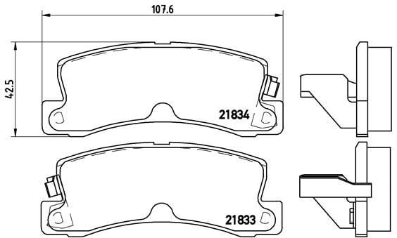 Toyota Avensis Arka Fren Balatası BREMBO