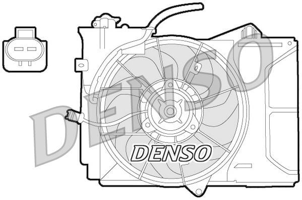 Toyota Avensis Verso Radyatör Fan Motoru DENSO
