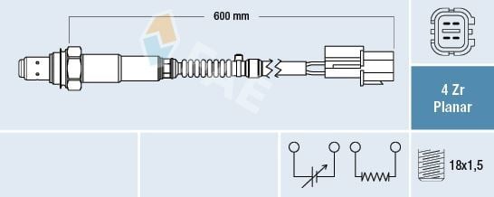 Chevrolet Aveo Oksijen Sensörü Alttaki FAE