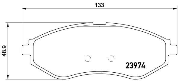Chevrolet Aveo Kalos Ön Fren Balatası BREMBO