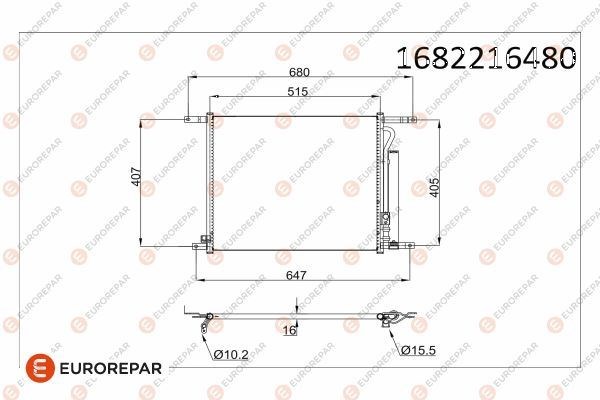 Chevrolet Aveo Klima Radyatörü Kondenser EUROREPAR