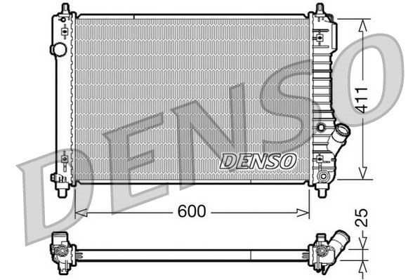 Chevrolet Aveo / Kalos T200 Motor Su Radyatörü 03-08 DENSO