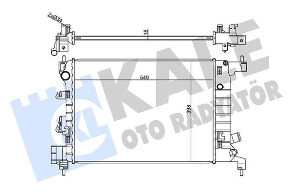 Chevrolet Aveo Radyatör 1.2 1.4 MT KALE-RADYATOR