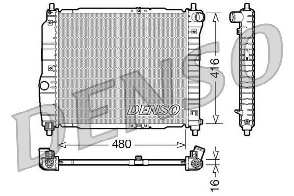 Chevrolet Aveo / Kalos T200 Motor Su Radyatörü 03-08 DENSO