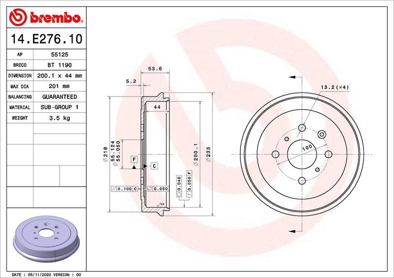 Toyota Aygo Fren Kampanası BREMBO