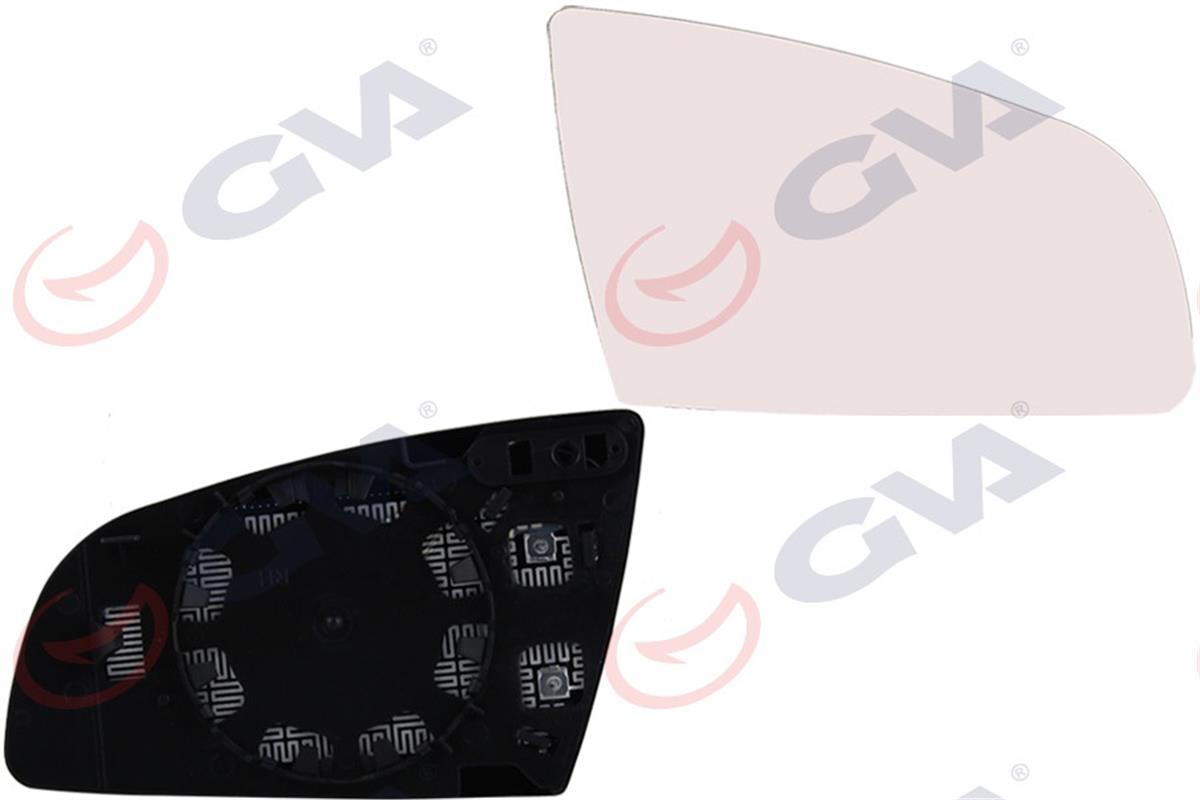 Ayna Camı Elektrikli Isıtmalı Sağ A3 03-08 - A4 00-07 - A6 04-08 Konveks Vm-009A