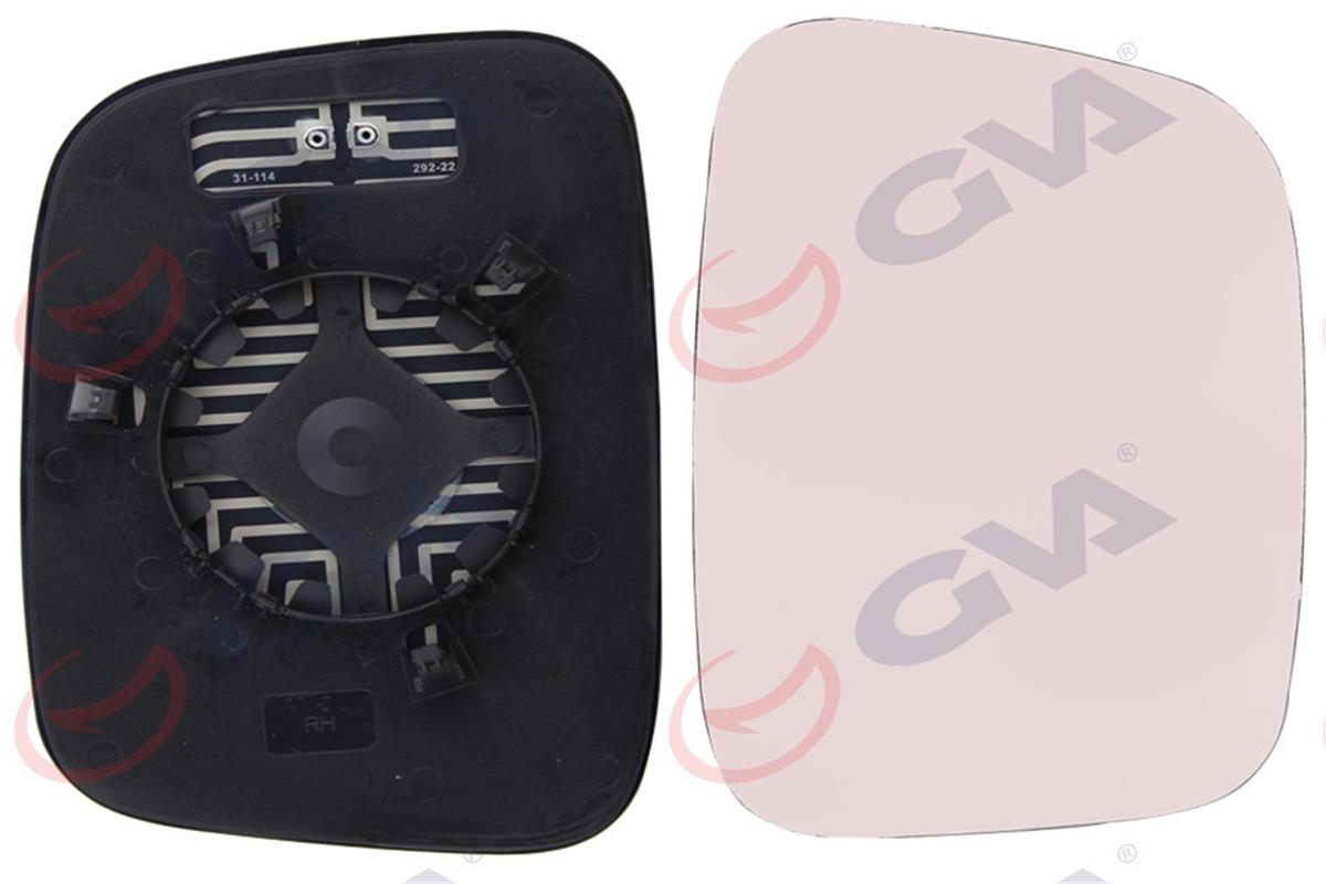 Ayna Camı Elektrikli Isıtmalı Sağ Transporter T5 04-10 Caddy 04-10 Vm-373Ghr