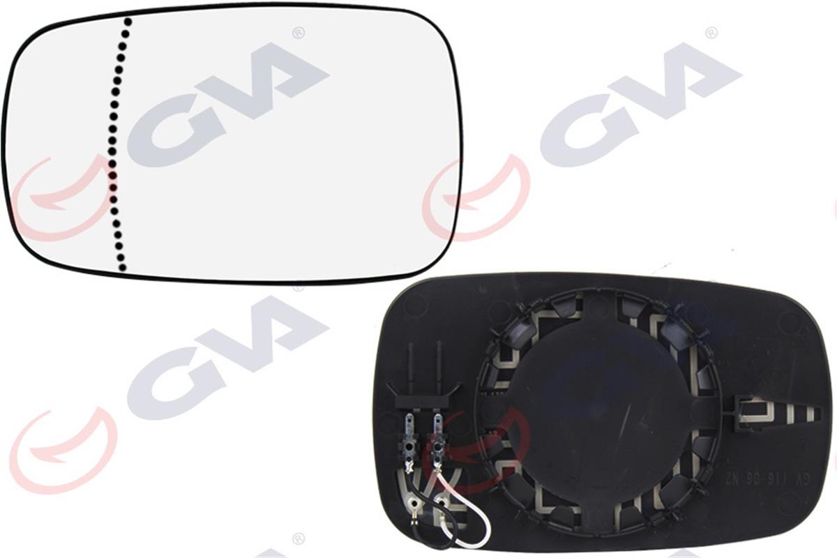 Ayna Camı Elektrikli Isıtmalı Sol Megane 2 03 Asferik Vm-138Aghl-Oe