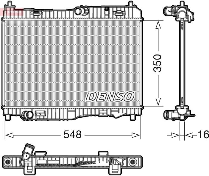 Ford B-Max / Ecosport / Fiesta / Courier Su Radyatörü DENSO
