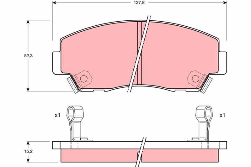Mazda B-Serisi Ön Fren Balatası TRW
