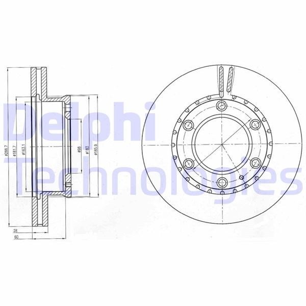 Mazda B2500 Ön Fren Disk Aynası DELPHI