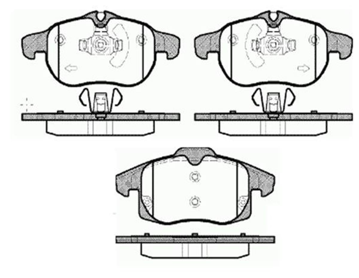 B700520 On Fren Dışk Balata Wva 23402 23403 (Opel:Vectra C 1.8 16V 1.9 Cdtı 2.0