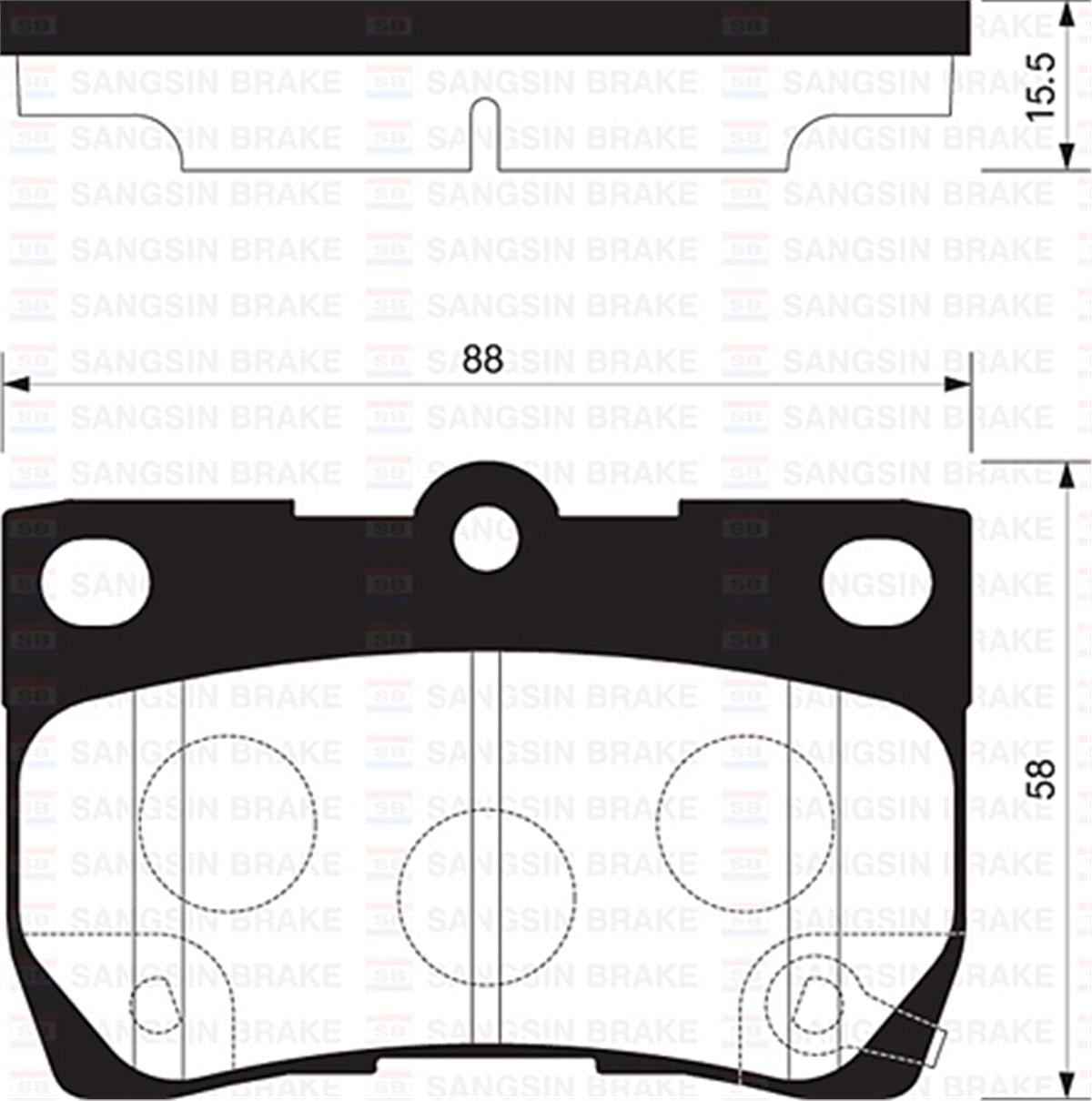 Balata Arka Disk Lexus-Toyota Crown Saloon 3.0 06