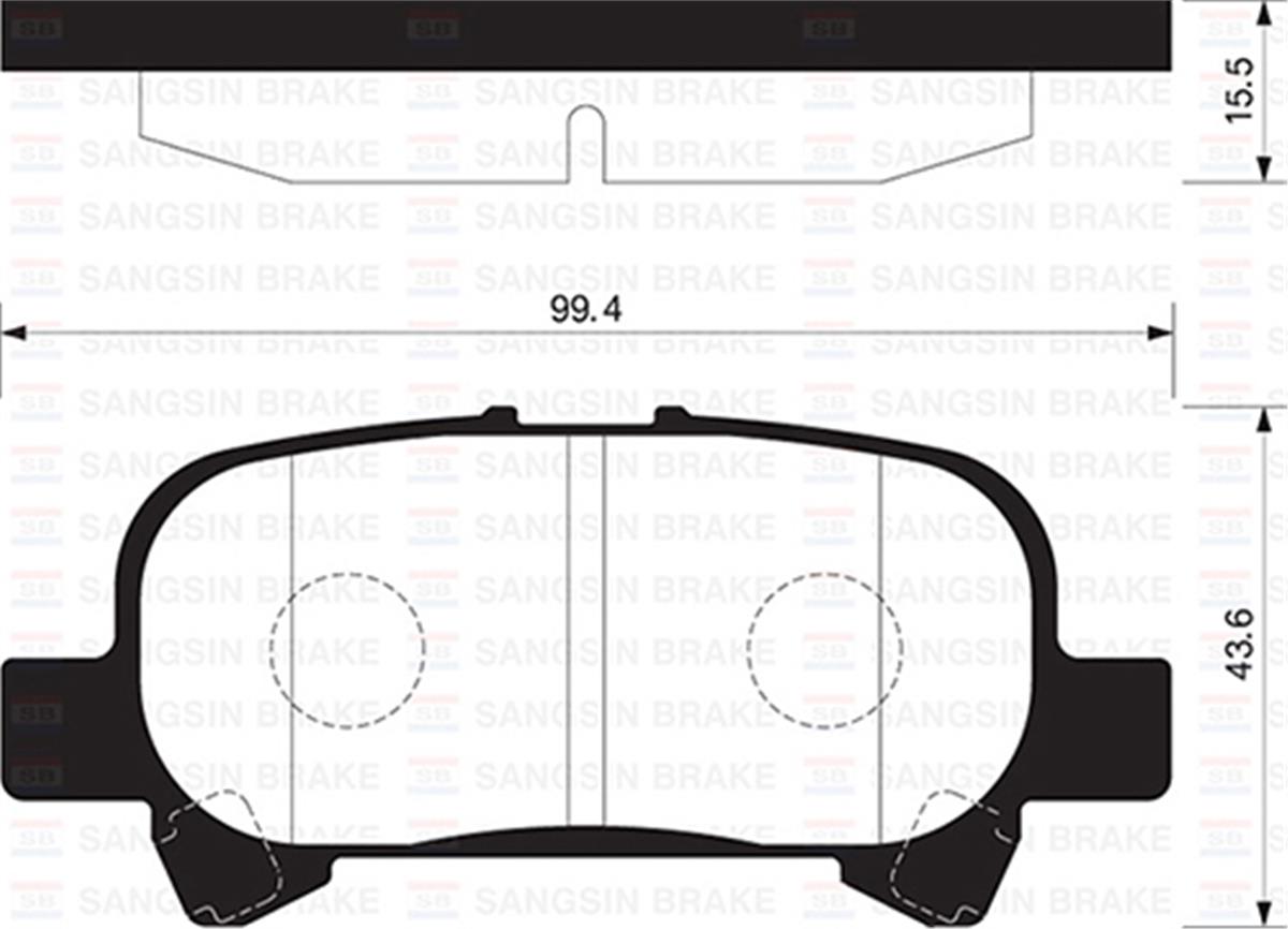 Balata Arka Disk Sol Toyota Corolla-Avolon 1.6 01-08