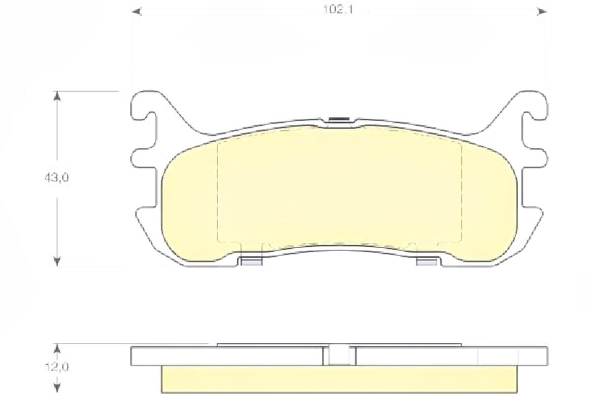 Balata Fren Arka-Mazda  323-Lantıs 96/98  1.8 16V