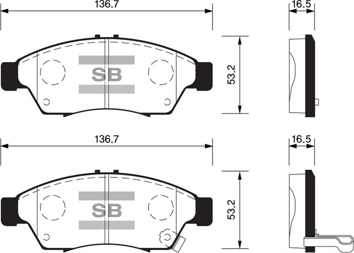 Balata Ön Disk Suzukı Lıana 01 Gdb3290