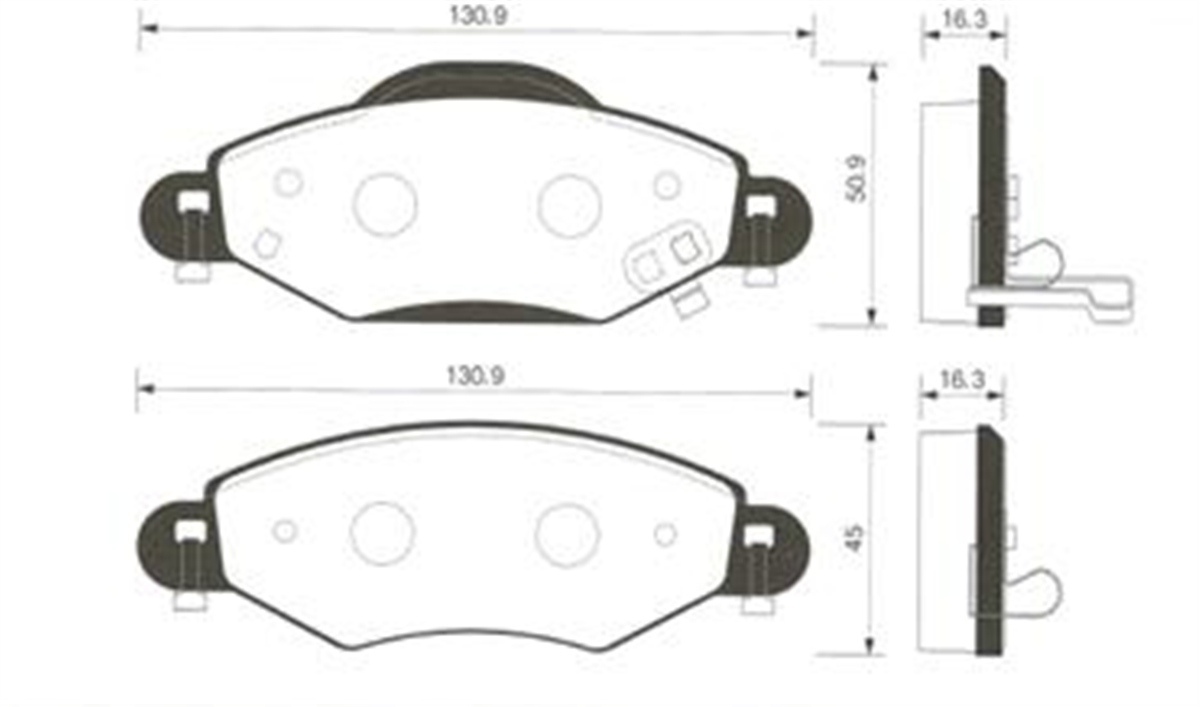 Balata Ön Disk Toyota Land Cruıser J7-J8 98 Runner 2.4 90-96 Gdb1154-Gdb3383